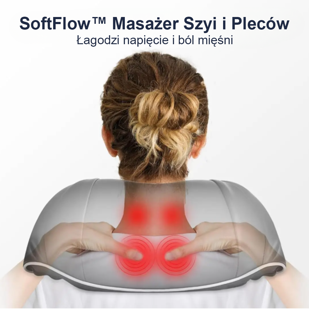 SoftFlow™ Masażer Szyi i Pleców 3D